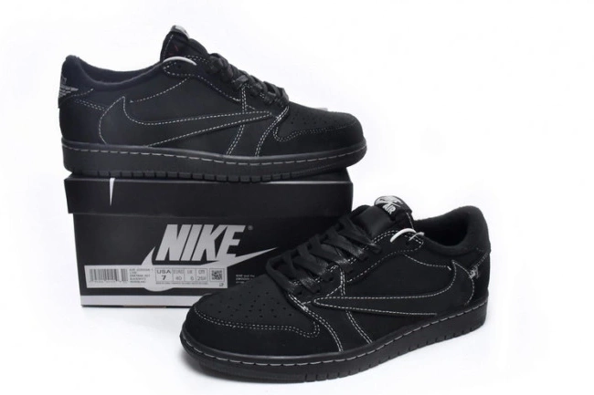 Bmlin shoes Scott Low Black Travis DM7866-001 OG x Air Jordan 1 Phantom 0806